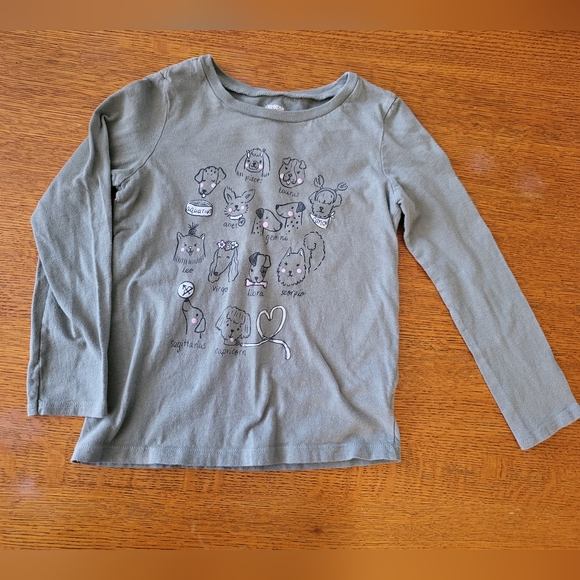 'Astrology puppy sign' graphic long sleeve tee - Picture 1 of 2